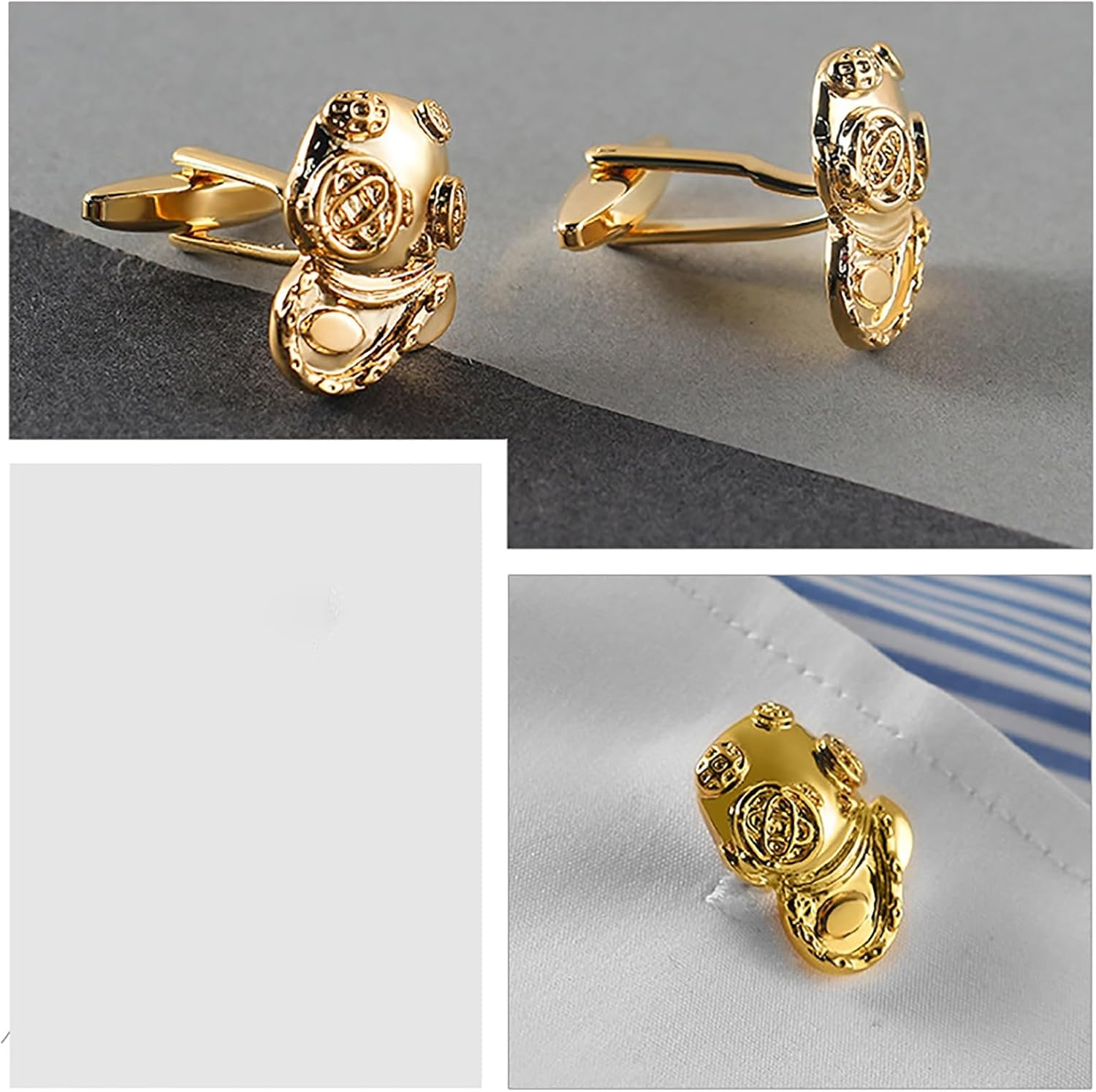 金メッキ カフリンクス 2ペア 金メッキ カフリンクス 2ペア